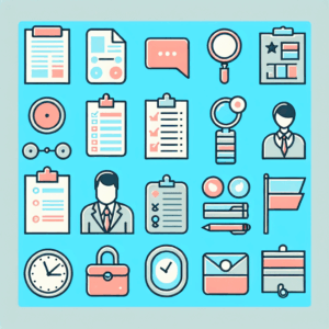 ไอคอนการจัดการและการวางแผน