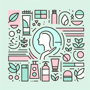 ภาพกราฟิกเครื่องสำอางและการดูแลผิว