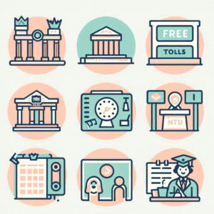 สัญลักษณ์ที่เกี่ยวข้องกับการศึกษาและการจราจร