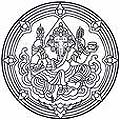 ภาพวาดพระพิฆเนศในวงกลม