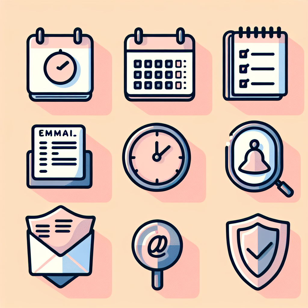 ไอคอนการจัดการเวลาและข้อมูลติดต่อ