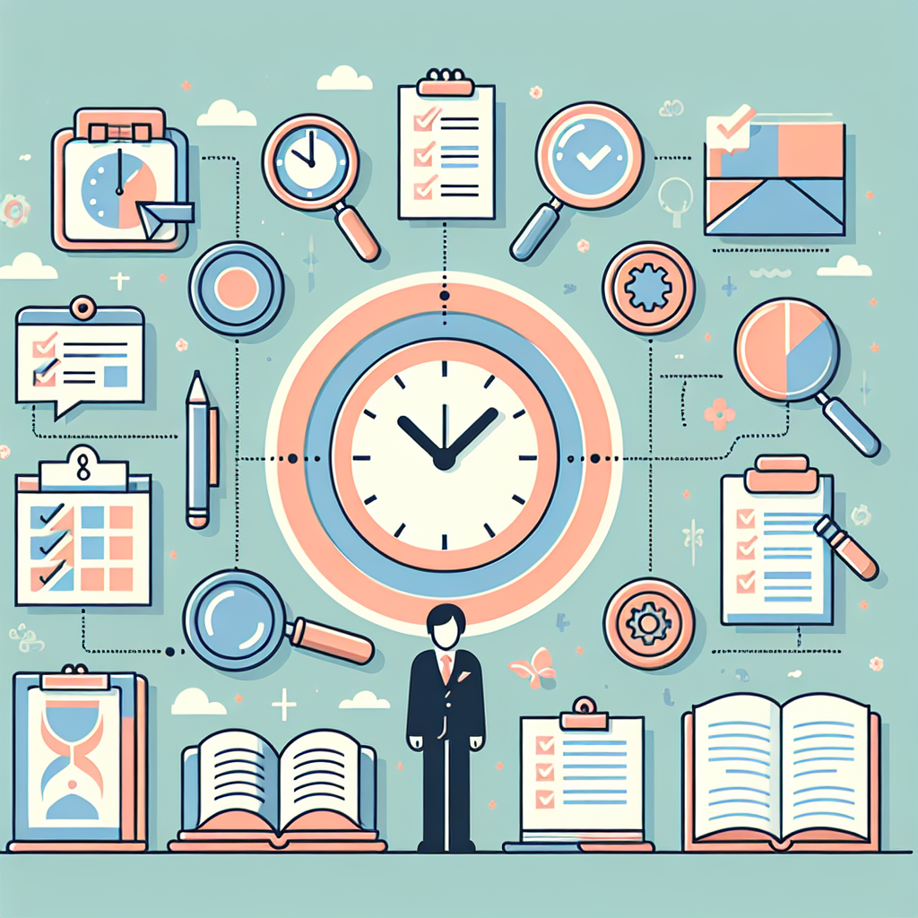 รูปภาพแนวความคิดการจัดการเวลาและงาน