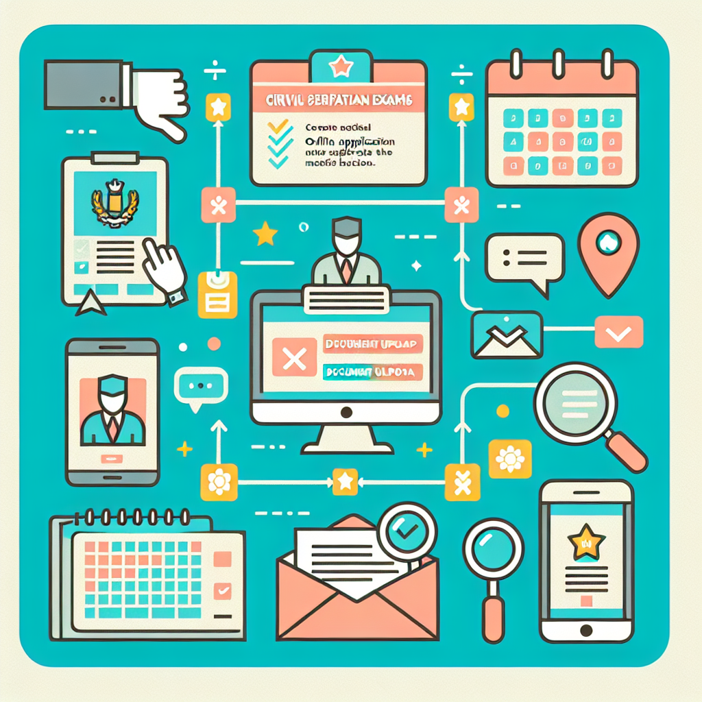 ภาพประกอบการสมัครสอบออนไลน์และเอกสารต่างๆ