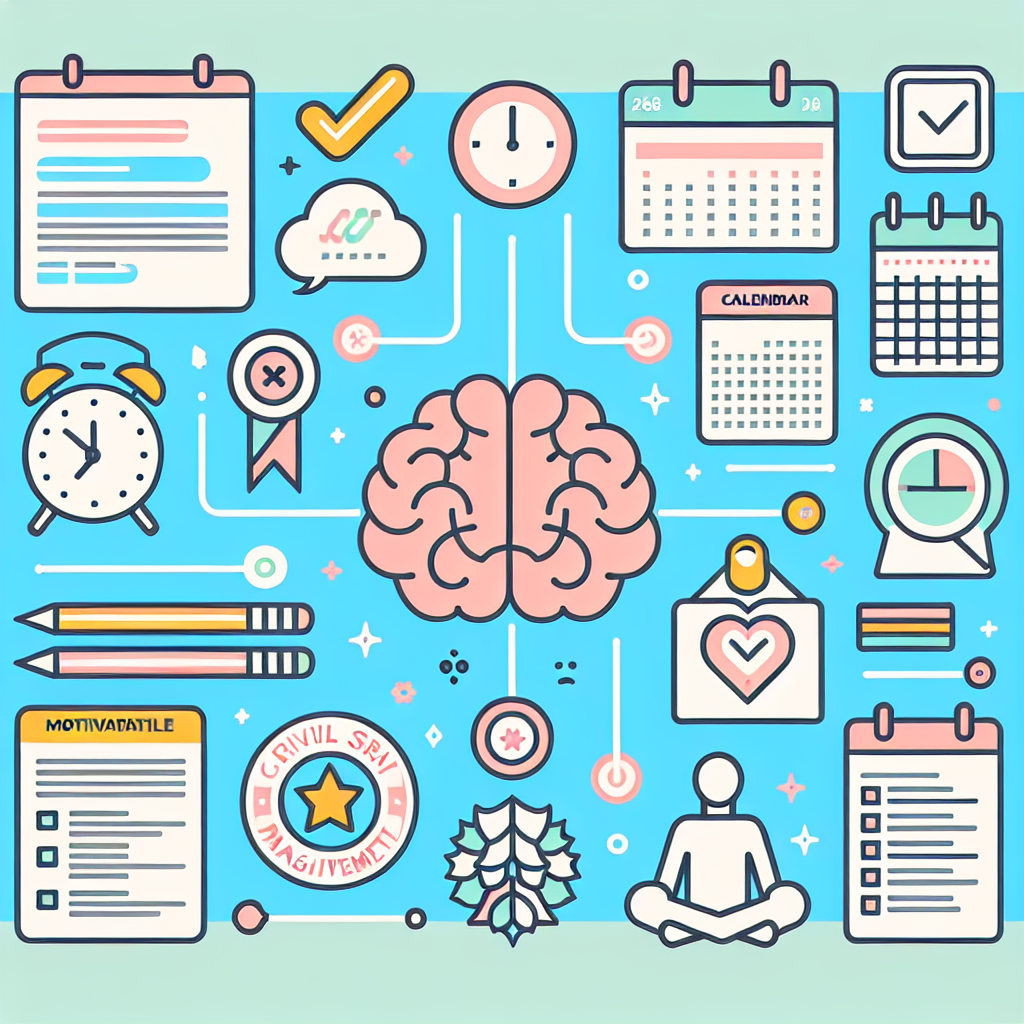 ภาพสัญลักษณ์การจัดการเวลาและความคิดสร้างสรรค์