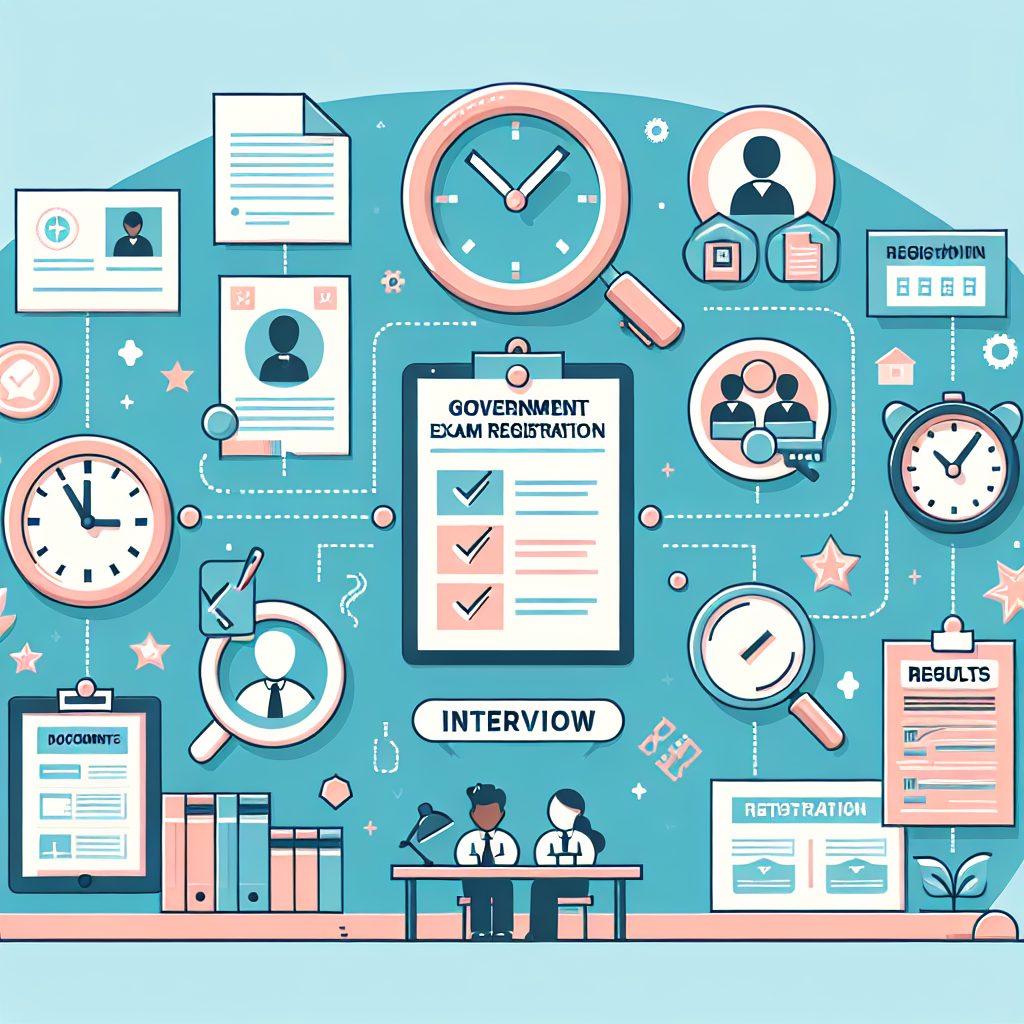 ข้อมูลการลงทะเบียนสอบรัฐบาลและสัมภาษณ์