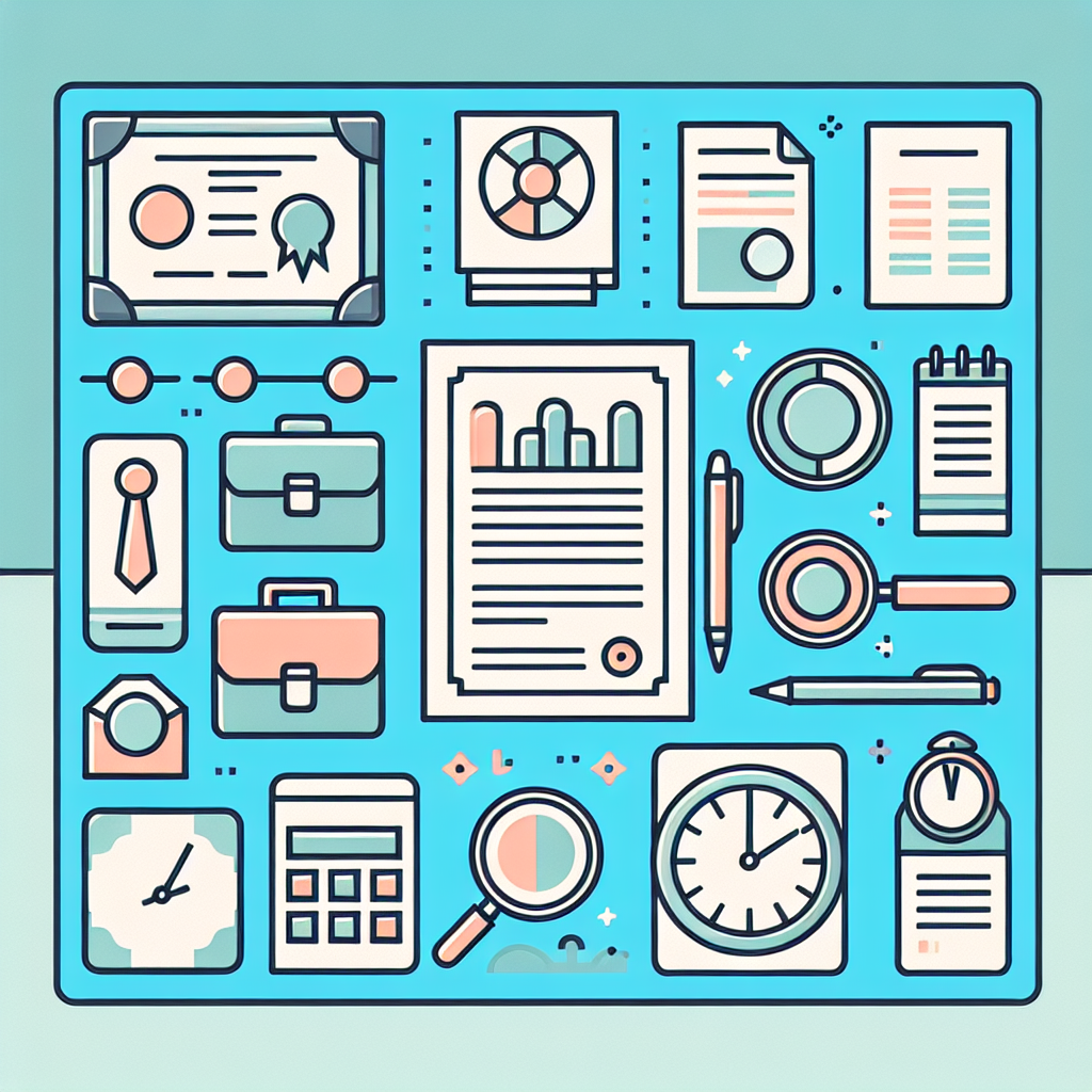 อุปกรณ์สำนักงานและเอกสารที่จัดเรียงอย่างมีระเบียบ