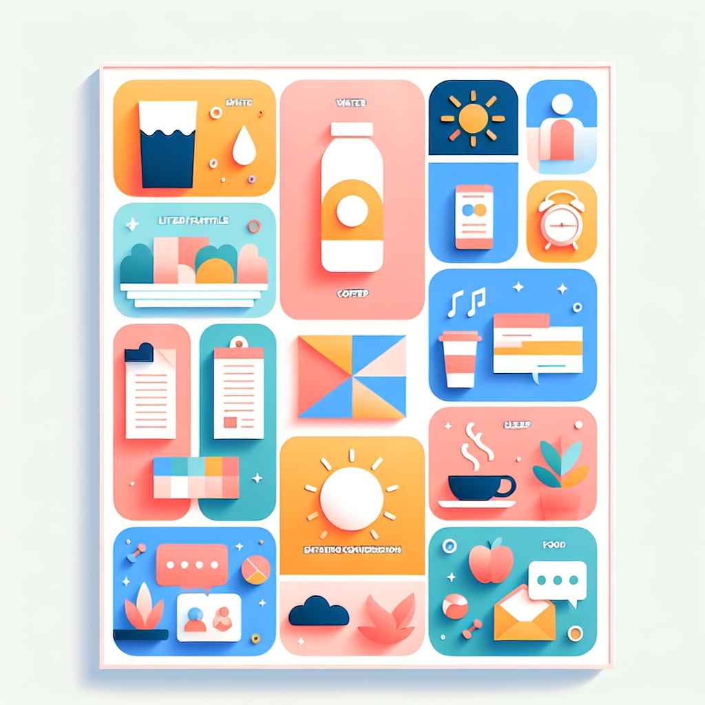 ชุดไอคอนเกี่ยวกับเครื่องดื่มและอาหาร