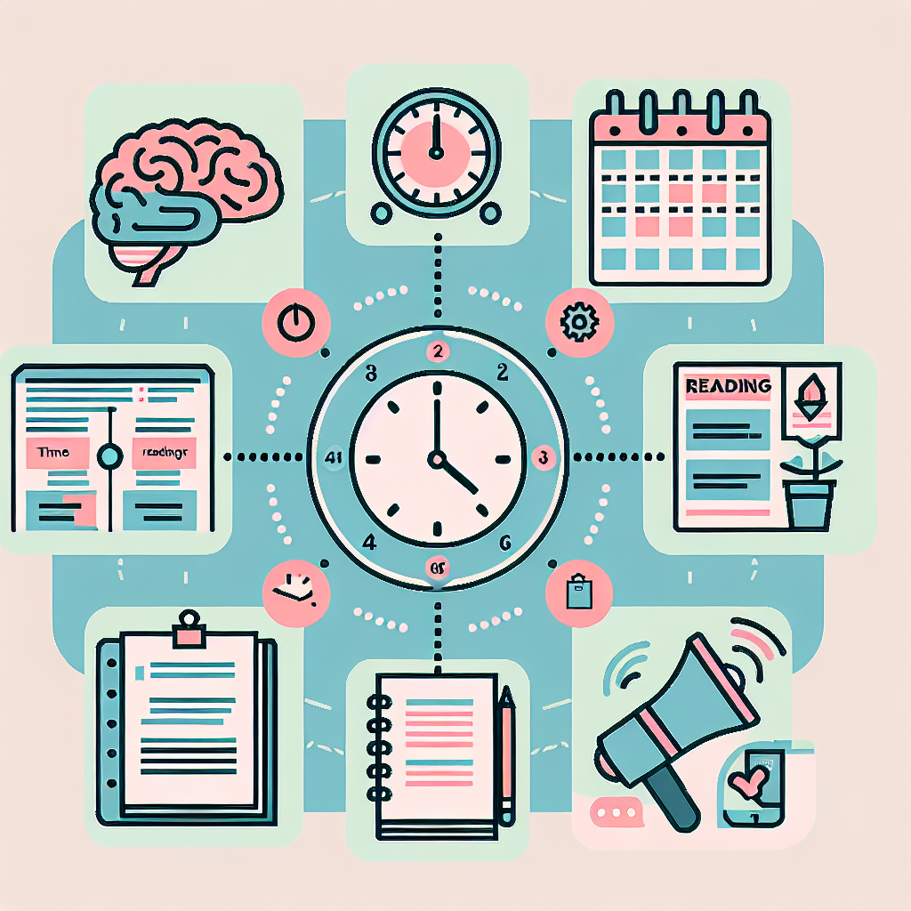 แผนภาพการจัดการเวลาและการอ่าน