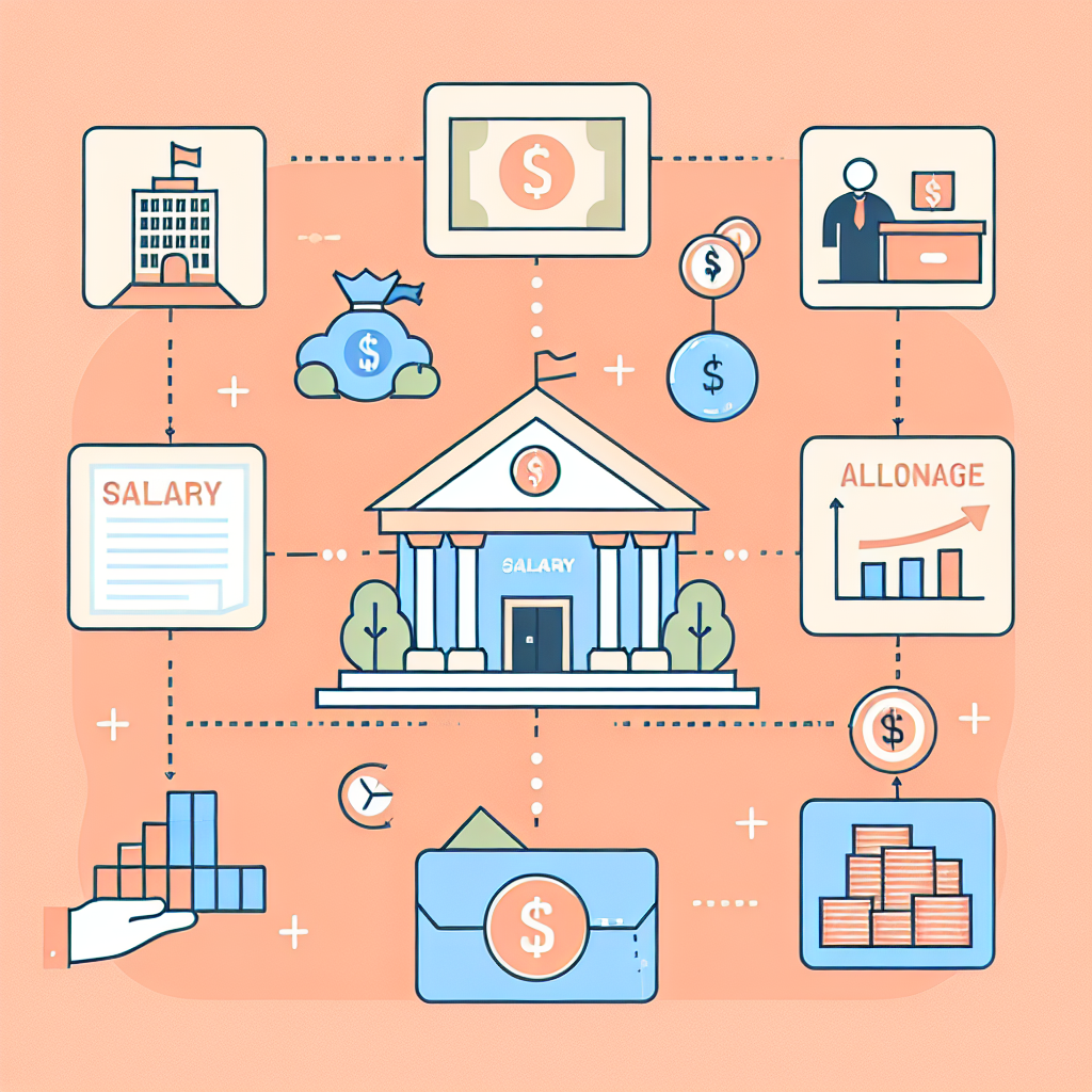 แผนภาพเกี่ยวกับเงินเดือนและการเงิน
